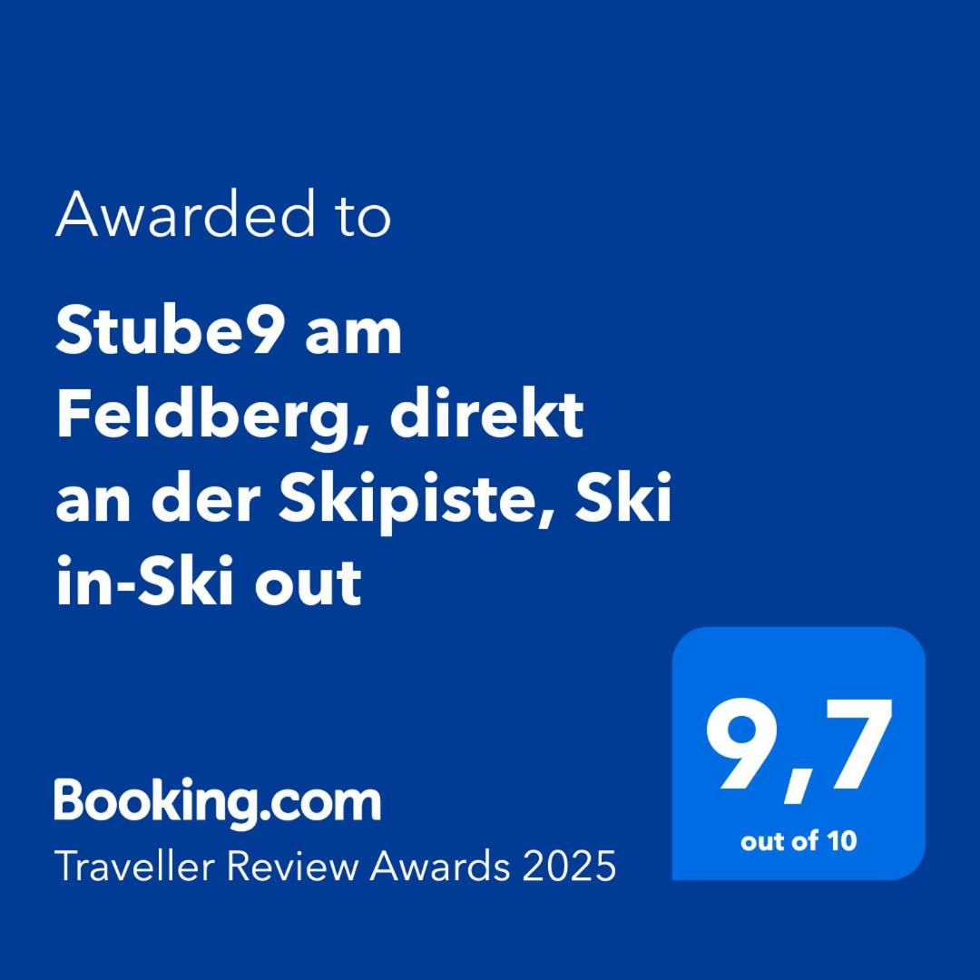 Stube9 Am Feldberg, Direkt An Der Skipiste, Ski In-Ski Out Feldberg (Baden-Wurttemberg) Exterior foto